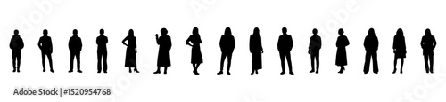Architectural Drawings people vector illustration, front view, human person Minimal style hand drawn. Sections, Elevations, Floor Plans