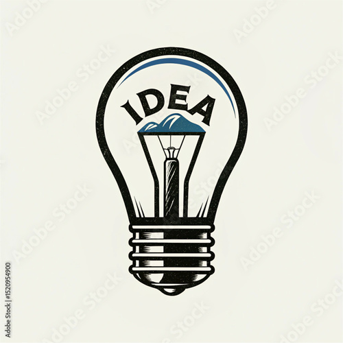 Light Bulb Idea Logo for Innovation and Creativity