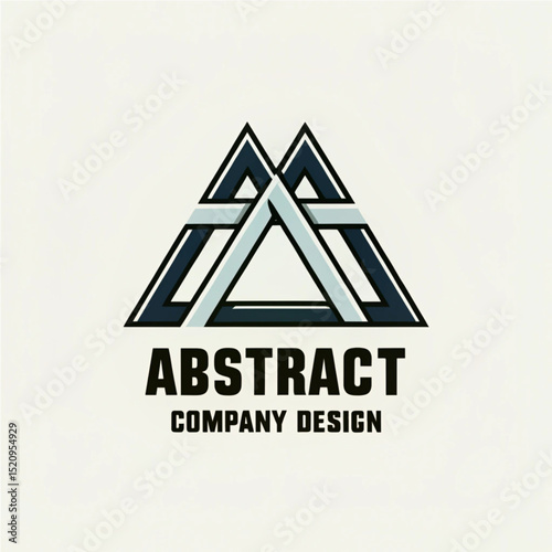 Abstract Triangle Logo Design for Modern Company Branding