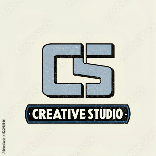 Minimalist CS Monogram Logo for Creative Studio Identity