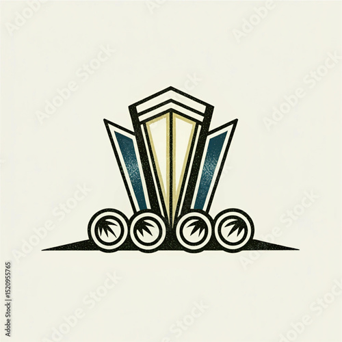 Modern Geometric Award Podium Logo for Business Excellence
