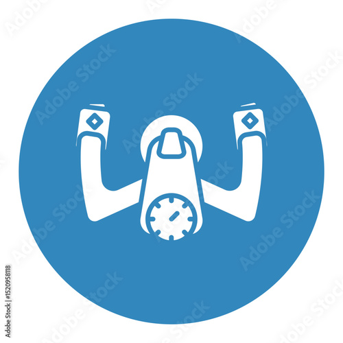 Aeroplane Steering Wheel Icon