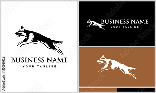 German Shepherd Logo Design. (3)