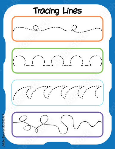 tracing worksheets for kids  preschool
