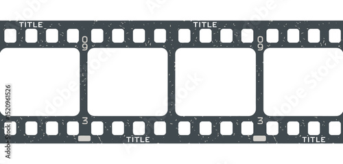 Blank Vintage Film Strip with Title Space