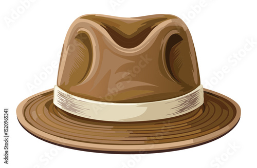 Classic Brown Fedora Hat Timeless Design
