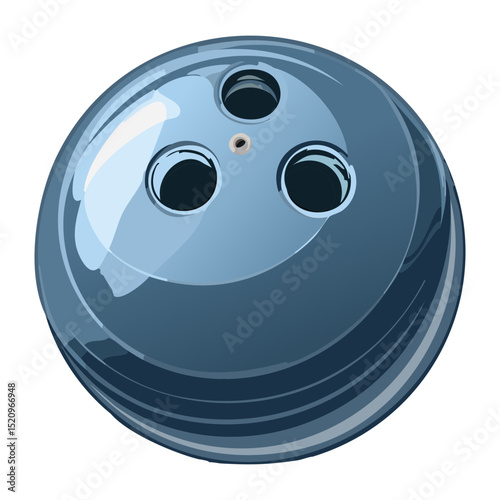 Soft Blue Bowling Ball Modern Design