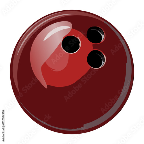 Vibrant Red-Brown Bowling Ball Shine 