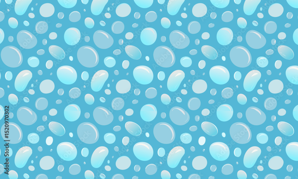 Cool Blue Bubble Flow: Fresh and Clean Abstract Design Cool Blue Bubble Flow: Fresh and Clean Abstract Design