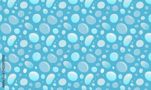 Cool Blue Bubble Flow: Fresh and Clean Abstract Design