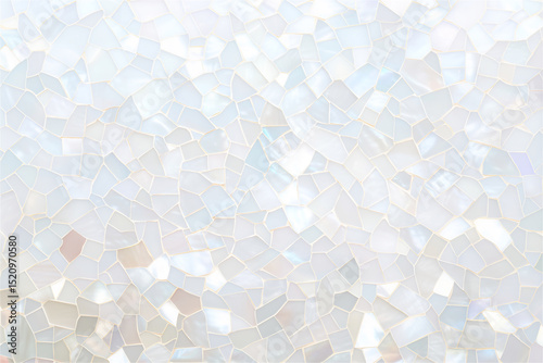 White Mother-of-Pearl Abstract Mosaic Background