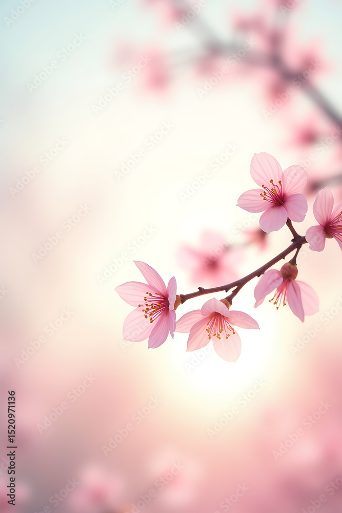 Naklejka premium spring blossom background