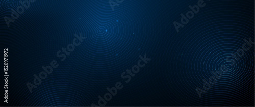 Illustration vector abstract wave, flow line, motion pattern and particle dot on dark blue background. Modern futuristic, big data design for background. Digital datum, high tech, technology concept