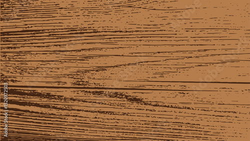 Wooden grungy texture. Wood background. A brown wooden surface illustration.