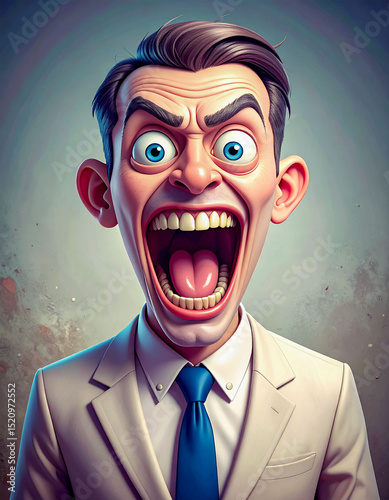 screaming, man, portrait, shouting, anger, excitement, fight, horror, intense, looking at camera, scared, serious, upset, aggressive, emotional, frowning, rebellion, shocked, surprised