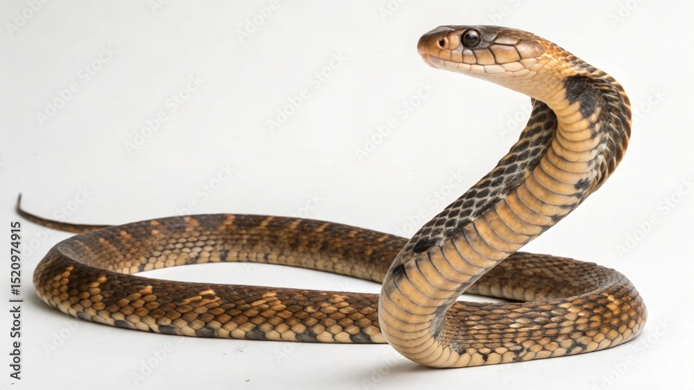 Fototapeta premium False Cobra on studio background