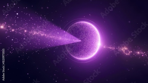 Technological purple light image