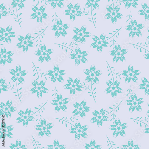 seamless pattern with flowers