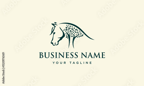 Horse Logo Design Elegant.