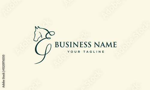 Horse Logo Design Template. (1)