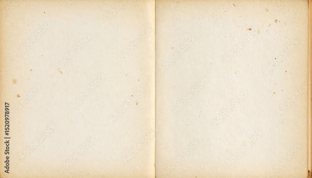 Fototapeta premium Antique open book with blank page, a glimpse into history and literature
