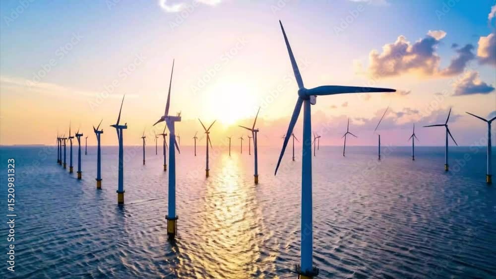風力発電　自然エネルギー　環境テクノロジー