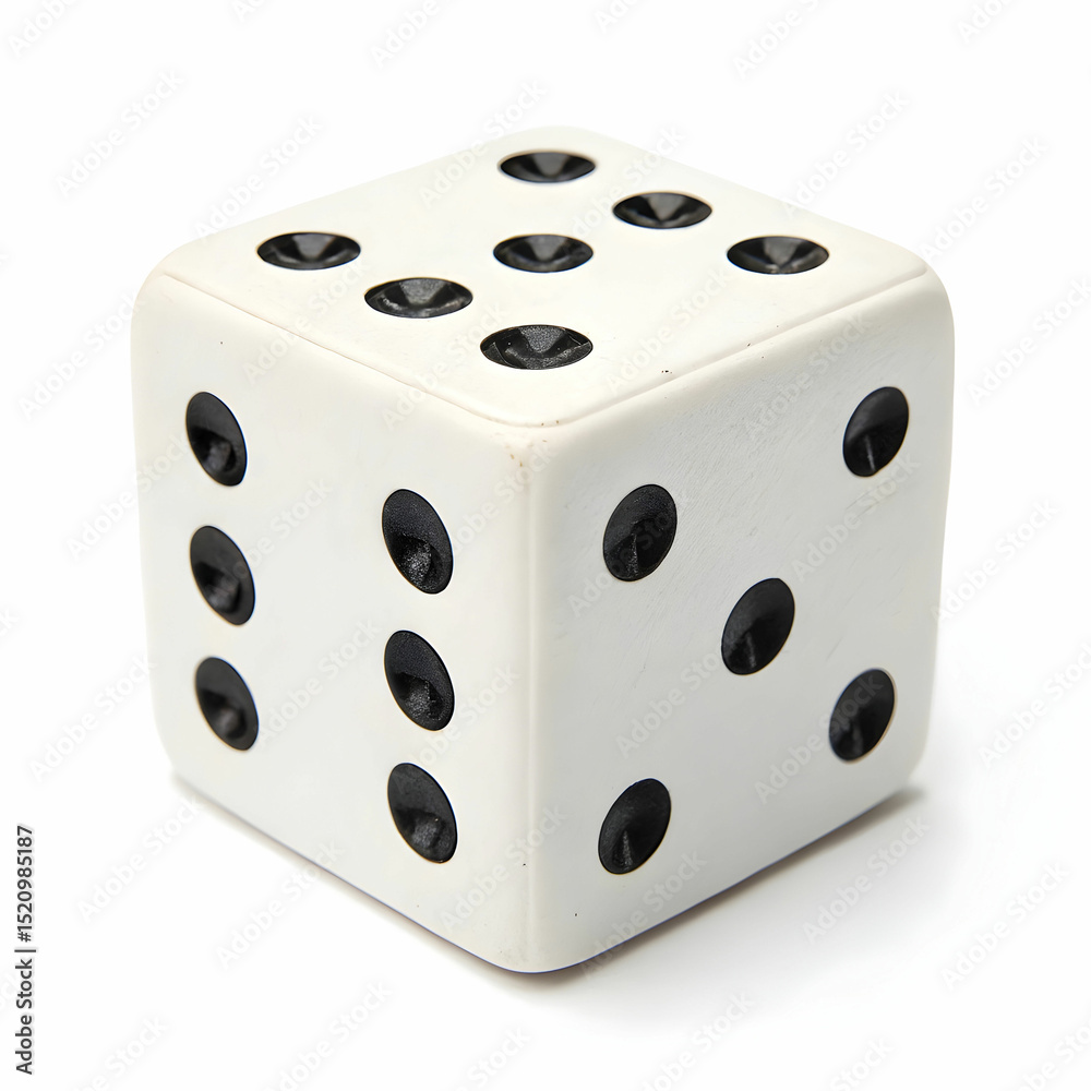 dice on white background dice on white background
