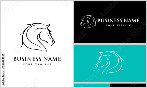 Horse Logo Design Variations. (42)