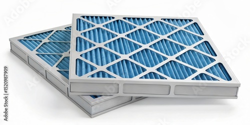 Furnace Filter concept. Air filters with a diamond pattern design, showcasing their texture.