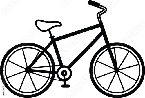 vintage bicycle silhouette