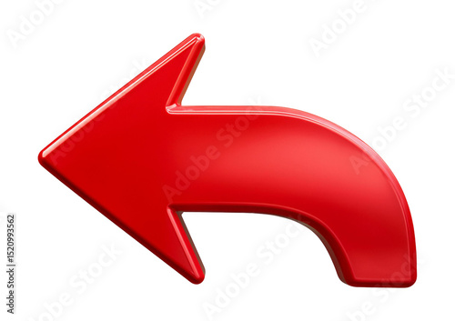 Free Download 3D red arrow symbol. Arrow in 3d red arrow icon for app, web digital illustration design isolated on transparent or white background - GFXLoad