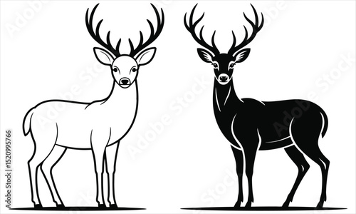set of deer