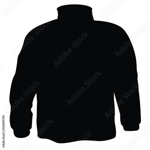 Cute cartoon hand drawn vector pullover silhouette.