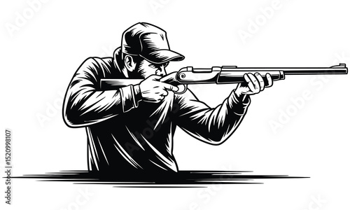 man with rifle