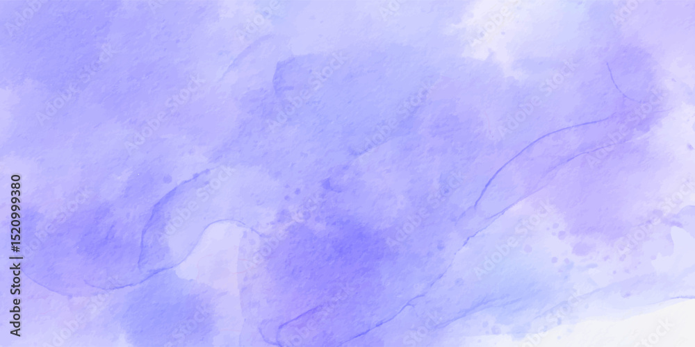 Obraz premium Abstract blue and purple watercolor background texture – soft brush strokes, pastel gradient, artistic splash, vector illustration for creative design and digital artwork.