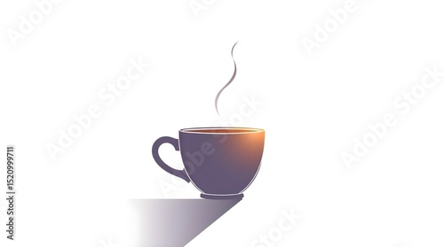 Minimal Coffee Cup Icon – Simple