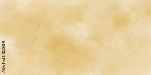 Abstract brush painted watercolor background texture. Watercolor paper texture background in brown color vector.