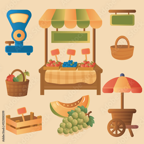 Farm Market Produce Stall