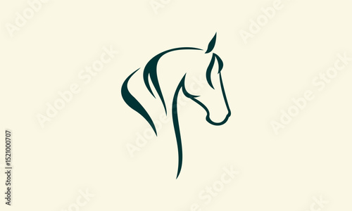 Horse Silhouette Profile.
