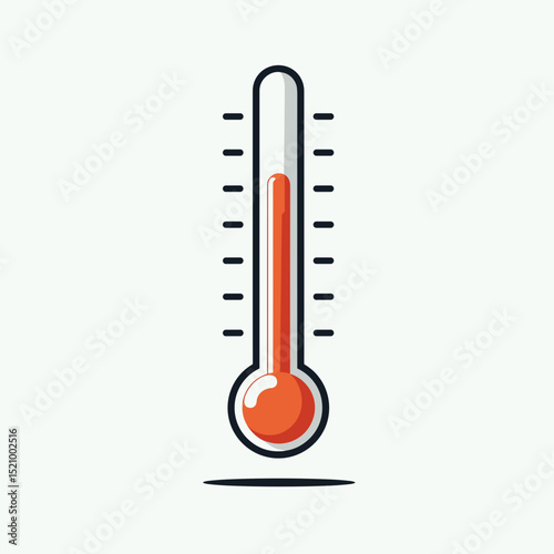 Medical thermometer shows elevated temperature, for health websites with space for copy