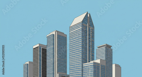 office building in a city