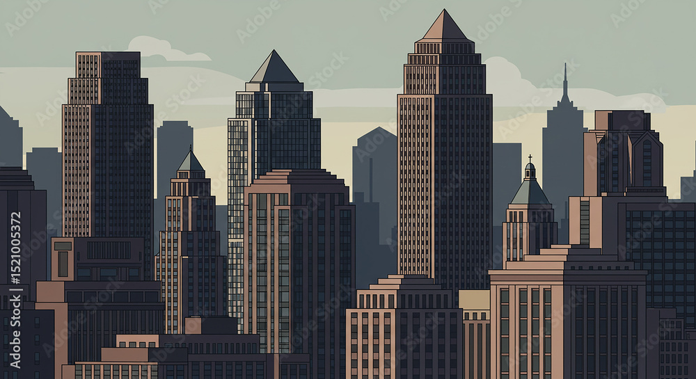 Fototapeta premium office building in a city