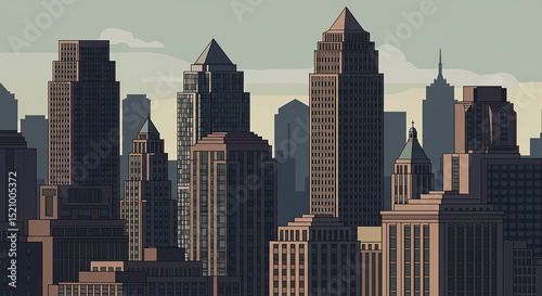 office building in a city