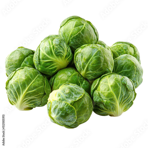 Brussels sprouts isolated on transparent background. PNG. photo