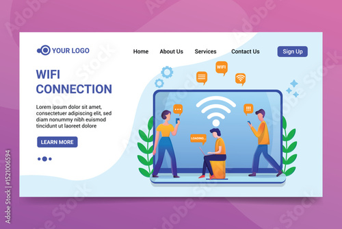 Wireless Internet and Network Access Concept