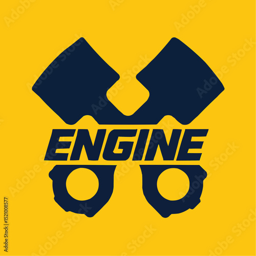 Motor pistons illustration