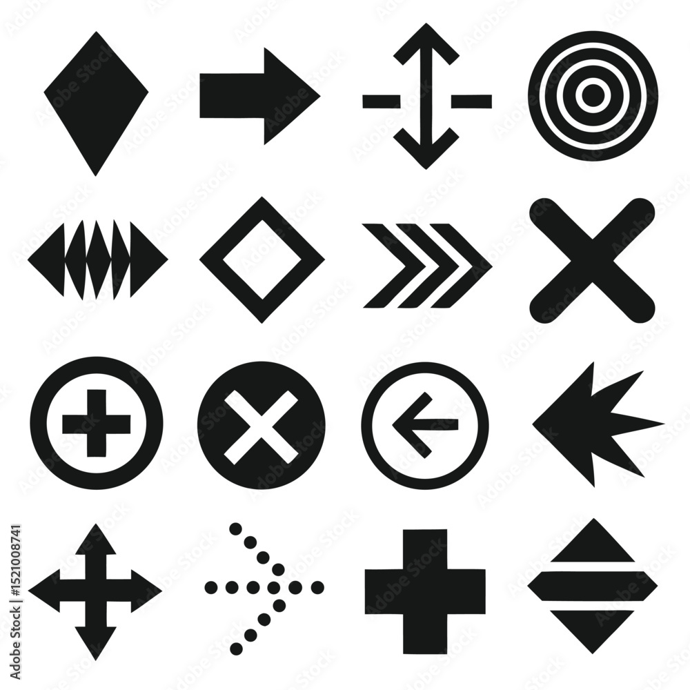 Obraz premium arrow icons set