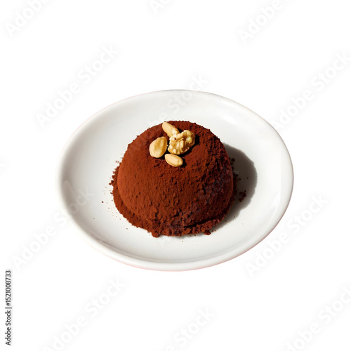 Wallpaper Mural Chocolate dessert with nuts isolated on transparent background Torontodigital.ca