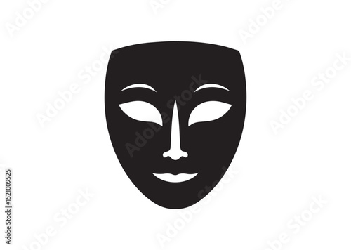 Theater mask Silhouette Vector