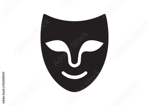 Theater mask Silhouette Vector